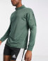 Adidas Training Strength Warm long sleeve mock neck t-shirt in green S - фото #2