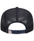 Фото #5 товара Men's Navy Cleveland Guardians Team Color Trucker 9FIFTY Snapback Hat