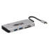 Фото #1 товара Tripp U442-DOCK5-GY USB-C Dock - 4K HDMI - USB 3.2 Gen 1 - USB-A Hub - GbE - Memory Card - 100W PD Charging - Wired - USB 3.2 Gen 1 (3.1 Gen 1) Type-C - 100 W - 10,100,1000 Mbit/s - IEEE 802.3 - IEEE 802.3az - IEEE 802.3u - IEEE 802.3x - Grey