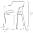 Viele 6 Monoblock-Sessel - stapelbar in Kunstharz - Cabrio-Form - 3D (Mesh) -co-Finish - ALLIBERT BY KETER -