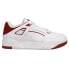 Фото #1 товара Puma Slipstream Lace Up Mens Burgundy, White Sneakers Casual Shoes 38854905