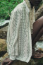 Фото #2 товара Блуза с вышивкой и деревянными пуговицами ZARA