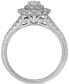 ფოტო #4 პროდუქტის Diamond Oval Halo Engagement Ring (1 ct. t.w.) in 14k White Gold