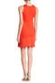 Vince Camuto 155819 Women's Sleeveless Scalloped Sheath Dress Red Sz. 10