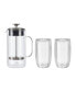 Фото #1 товара Zwilling Sorrento French Press and Latte Glasses, Set of 3