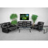 Фото #1 товара Harmony Series Black Leather Reclining Sofa Set