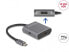 Фото #1 товара Delock 87867 - HDMI/DisplayPort - 1x HDMI + 2x DisplayPort - 3840 x 2160 pixels - Grey - Aluminium - 4K Ultra HD