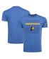 ფოტო #1 პროდუქტის Men's Royal Indiana Pacers Comfy Tri-Blend T-Shirt