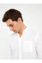 Фото #6 товара LCWAIKIKI Basic Regular Fit Uzun Kollu Keten Karışımlı Erkek Gömlek