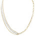 Фото #1 товара Cultured Freshwater Pearl (5mm) Multi-Layer Statement Necklace in Gold Vermeil, Created for Macy's
