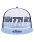 Фото #2 товара Men's White/Light Blue Memphis Grizzlies Throwback Gradient Tech Font 9fifty Snapback Hat