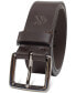 Men's Leather Belt with Keeper Ring