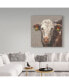 Фото #3 товара Mary Miller Veazie 'Patty The Brown Christmas Cow' Canvas Art - 24" x 24"
