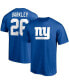 Фото #1 товара Men's Saquon Barkley Royal New York Giants Player Icon Name and Number T-shirt