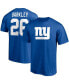 ფოტო #1 პროდუქტის Men's Saquon Barkley Royal New York Giants Player Icon Name and Number T-shirt