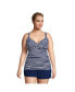Фото #3 товара Plus Size DD-Cup Chlorine Resistant Wrap Underwire Tankini Swimsuit Top