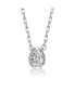 Фото #2 товара Chic Clear Pear-Shaped Ascher Stud Necklace