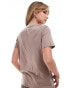 New Look St Tropez t-shirt in taupe