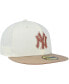 Men's Cream New York Yankees Chrome Camel Rust Undervisor 59FIFTY Fitted Hat