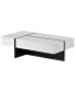 Modern High Gloss Cocktail Table - 45.2x25.5x13.7