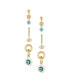 ფოტო #1 პროდუქტის 18k Gold-Plated 3-Pc. Set Cubic Zirconia Evil Eye Drop Earrings