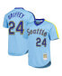 ფოტო #1 პროდუქტის Men's Ken Griffey Jr. Light Blue Seattle Mariners Cooperstown Collection Authentic Jersey