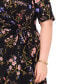 ფოტო #4 პროდუქტის Plus Size Floral-Print Wrap Midi Dress
