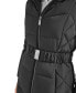 ფოტო #4 პროდუქტის Women's Diamond Quilted Side Belted Hooded Puffer Coat