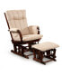 Фото #1 товара Кресло-качалка с подставкой для ног Artiva USA Home Deluxe Cushion 2-Piece Glider Chair and Ottoman Set