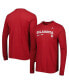 Men's Crimson Oklahoma Sooners Team Practice Performance Long Sleeve T-shirt