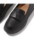 Фото #5 товара Women's F-Mode Folded-Leather Flatform Loafers