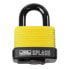 Burg-Wächter Splash 470 45 - Conventional padlock - Key lock - Black,Yellow - Aluminum - Plastic - Stainless steel - U-shaped - 80 mm