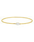 Gold Marquis and Pave Stacking Bangle Bracelet Set