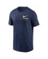 Фото #3 товара Men's Navy Milwaukee Brewers Over the Shoulder T-shirt