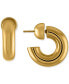 ფოტო #1 პროდუქტის 18k Gold-Plated Small C-Hoop Earrings, 0.78"