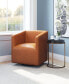 Фото #11 товара 30" Metal, Polyurethane Brooks Swivel Base Accent Chair