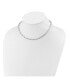 ფოტო #2 პროდუქტის Elongated Open Link Paperclip 15 inch Necklace 2 inch Extension