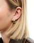 Фото #1 товара Reclaimed Vintage teardrop chubby hoops in gold