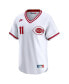 Men's Barry Larkin White Cincinnati Reds Throwback Cooperstown Limited Jersey