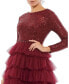 ფოტო #5 პროდუქტის Women's Ieena Long Sleeve Ruffle Tiered Midi Dress