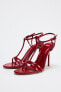 HIGH-HEEL STRAPPY SANDALS