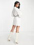 Фото #2 товара Pretty Lavish cut out wrap shirt mini dress in white