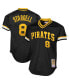 Фото #1 товара Men's Willie Stargell Black Pittsburgh Pirates Cooperstown Collection Big and Tall Mesh Batting Practice Jersey