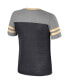 ფოტო #3 პროდუქტის Big Girls Black, Heather Gray UCF Knights Summer Striped V-Neck T-shirt