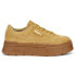 Фото #1 товара Puma Mayze Stack Suede Platform Womens Brown Sneakers Casual Shoes 38398303