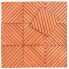 Фото #2 товара Outdoor Patio 12-Diagonal Slat Eucalyptus Interlocking Deck Tile (Set Of 10 Tiles)