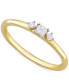 ფოტო #1 პროდუქტის Diamond 3-Stone Engagement Ring (1/6 ct. t.w.) in 14k Gold