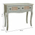 Hall Table with Drawers Alexandra House Living Grey Rattan Fir wood MDF Wood 33 x 77 x 90 cm