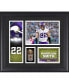 Фото #1 товара Harrison Smith Minnesota Vikings Framed 15" x 17" Player Collage with a Piece of Game-Used Football