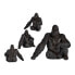 Фото #1 товара Декоративная фигура Горилла Чёрный Смола Gift Decor (34 x 50 x 63 cm)